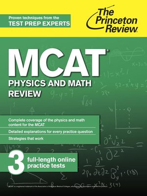 cover image of MCAT Physics and Math Review